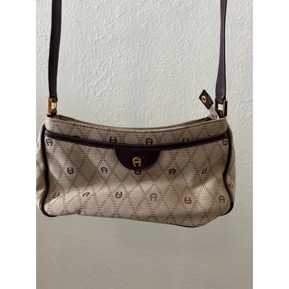 Vintage Etienne Aigner Shoulder Bag Purse Brown Y2K - Picture 2 of 7